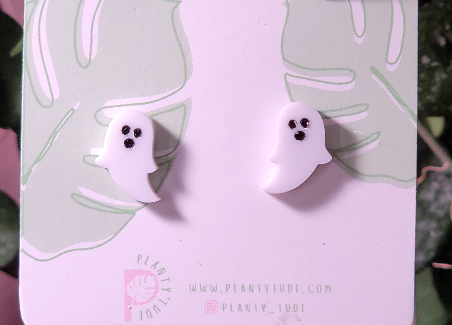 Ghost Earring Studs