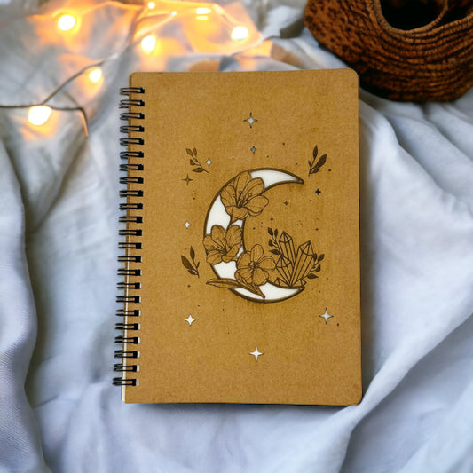 Moon Flowers Notebook