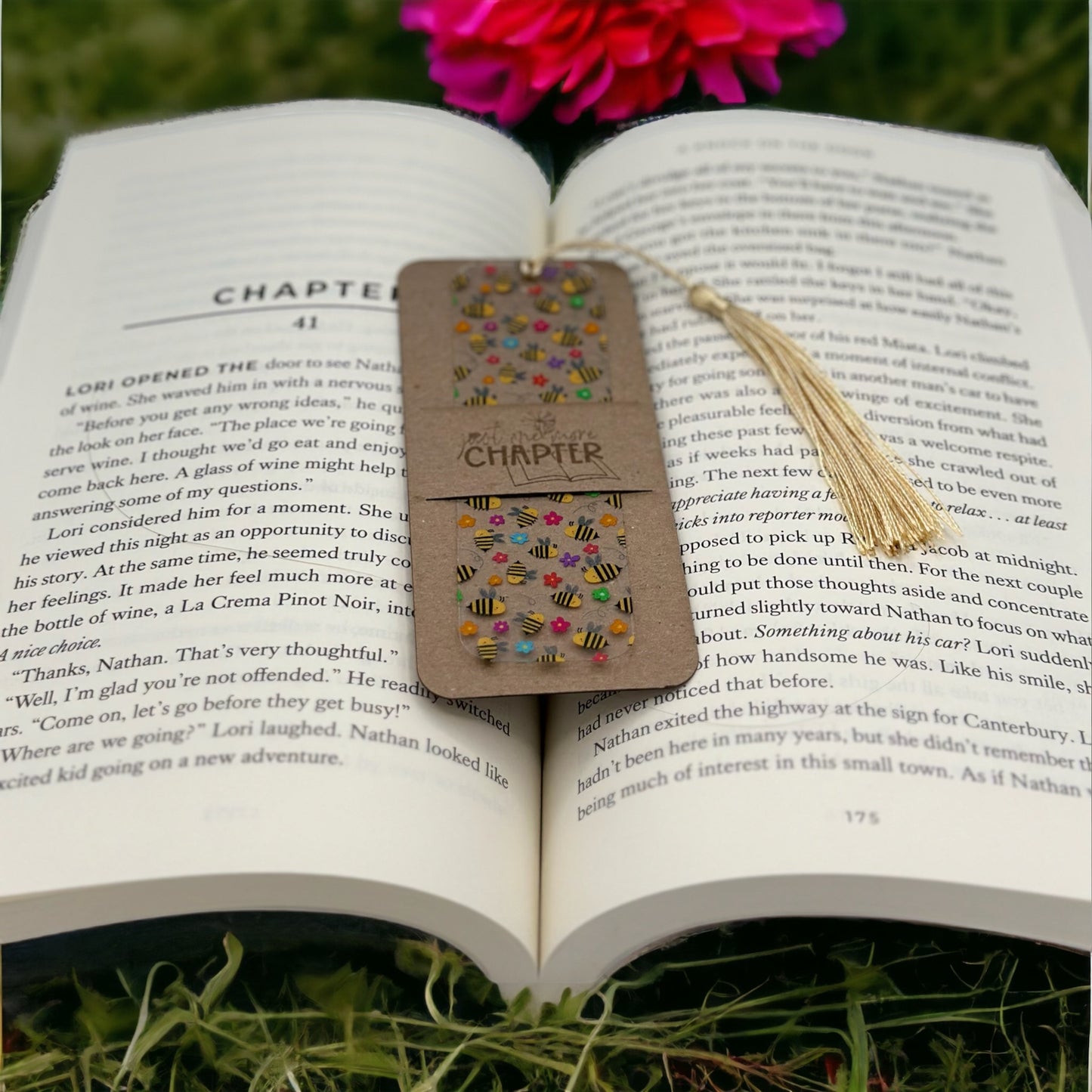 Buzzing Blooms Flexible Bookmark