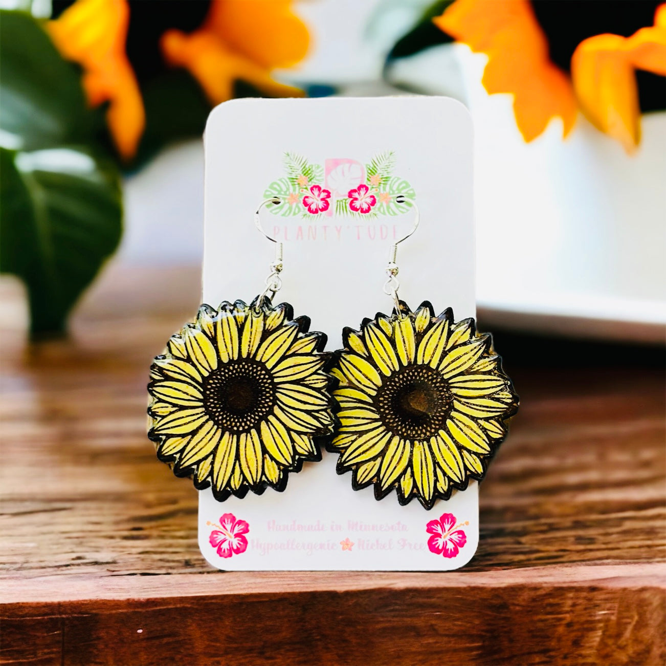 Sunflower Blossom Earrings