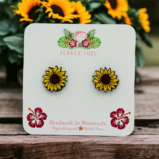 Sunflower Stud Earrings